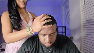 ASMR Back & Hair Scratching With Bracelets 💆🏾💤