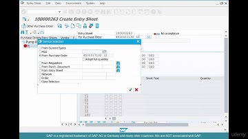 53  Record the services rendered   Service Entry Sheet