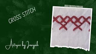 Stitch 9: Cross-Stitch// Hand Embroidery for beginners//Basic hand embroidery stitches