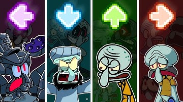 FNF Character Test | Gameplay VS Playground Mod: Squidward — All Characters (15 characters)