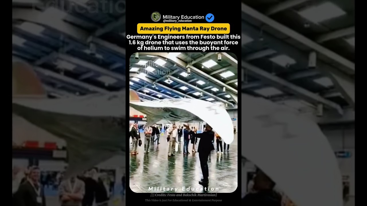 Germany's Flying Manta Ray Drone Is Unreal! 🦈🔥 