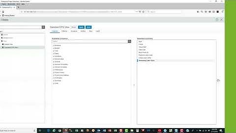 Primavera P6 EPPM Adding Colums to EPS