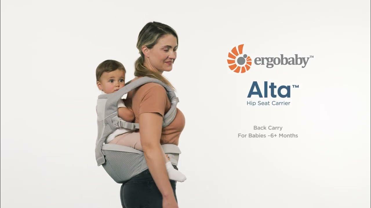 Ergobaby Alta Hip Seat how to BACK CARRY YouTube