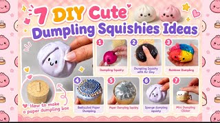 7 DIY Cute Dumpling Squishies Ideas