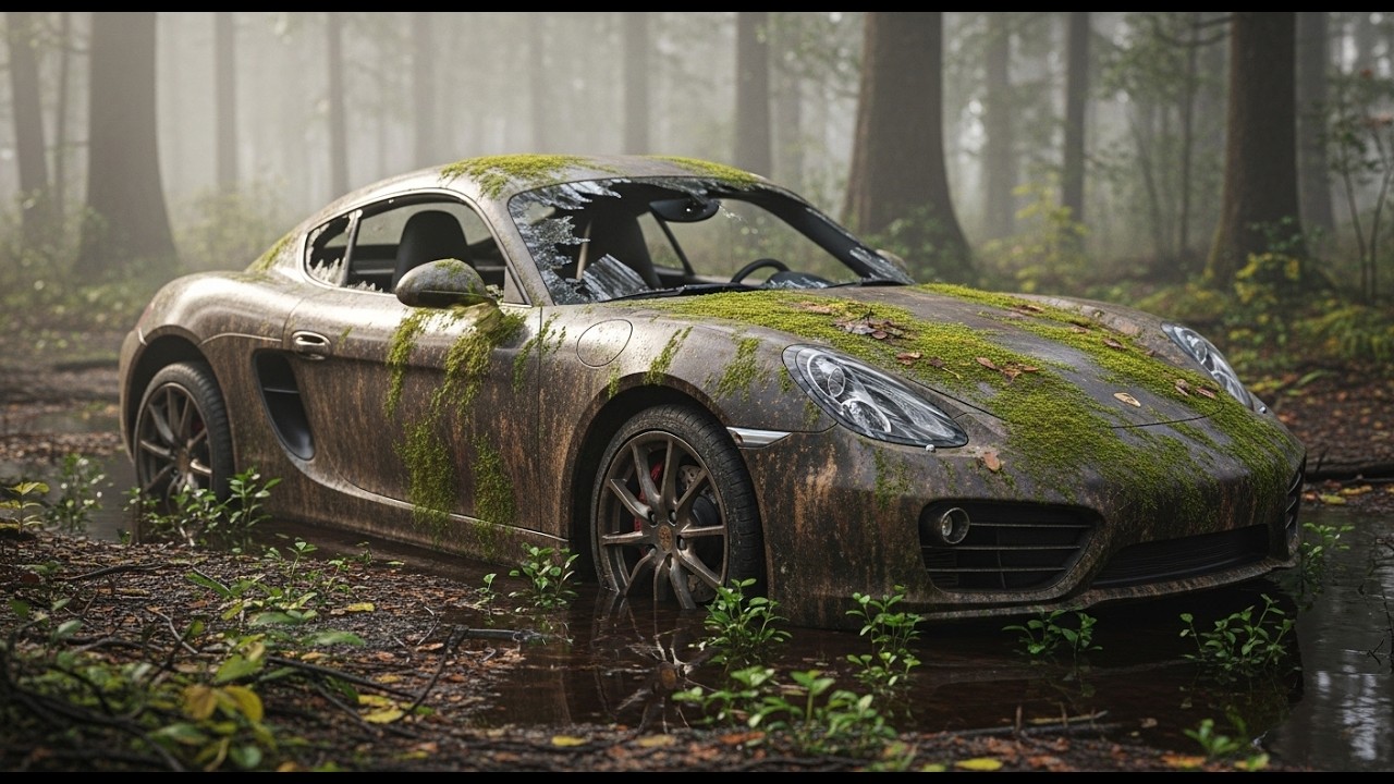 Porsche Cayman Abandoned in the Forest | Moss Covered, Rusted, Forgotten Supercar