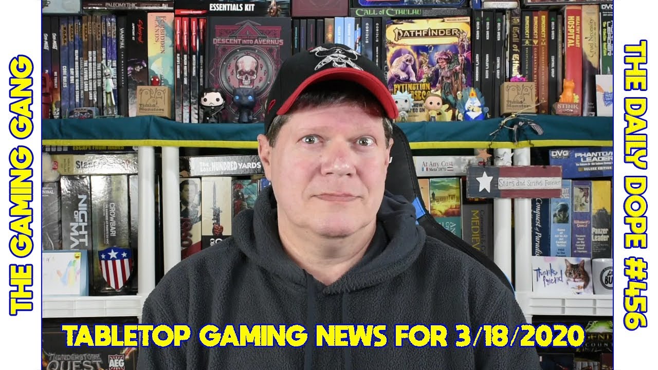 The Daily Dope 456 The Latest Tabletop Gaming News for 03/18/2020