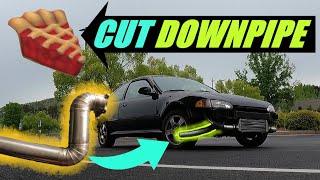 D16Z6 TURBO Civic DOWNPIPE (Custom BUMPER EXIT Exhaust) - 20 PSI Sounds, Pulls, & Drive By