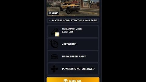 NFS World (NRZ) - CENTURY - 04:57.099 - NFSW SPEED RABBIT