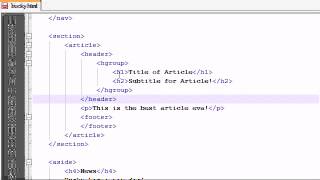 HTML5 Tutorial   4   Adding the Meat