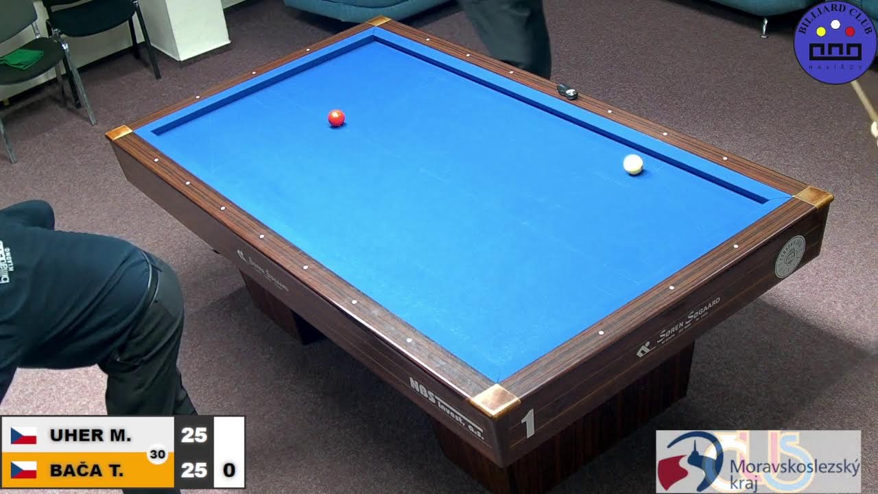 Czech Tournament | 3-cushion | Grand prix 3C | MT | Miroslav Uher v Tomáš Bača