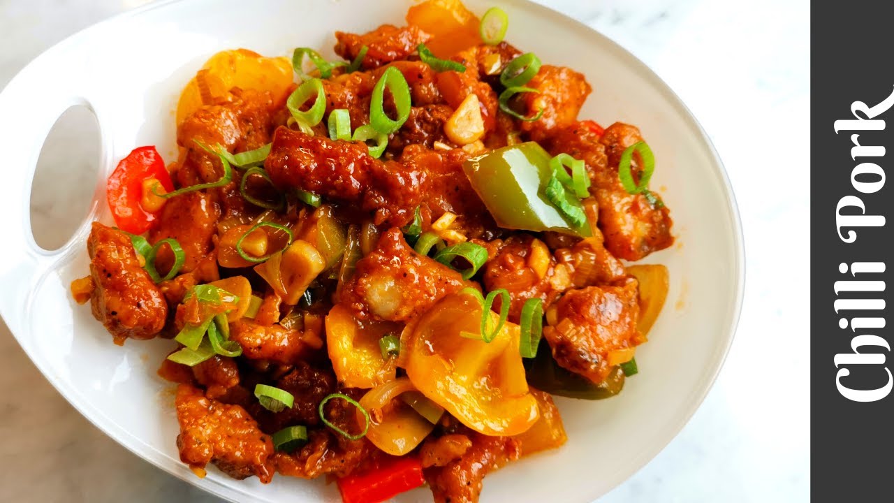 Easy and Simple Chilli Pork | Indo-Chinese Recipe | Spicy Chilli Pork Recipe | Pork Recipe