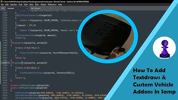 How To Add Textdraws & Custom Vehicle Addons In Samp #4 | Pawn Scripting Tutorials