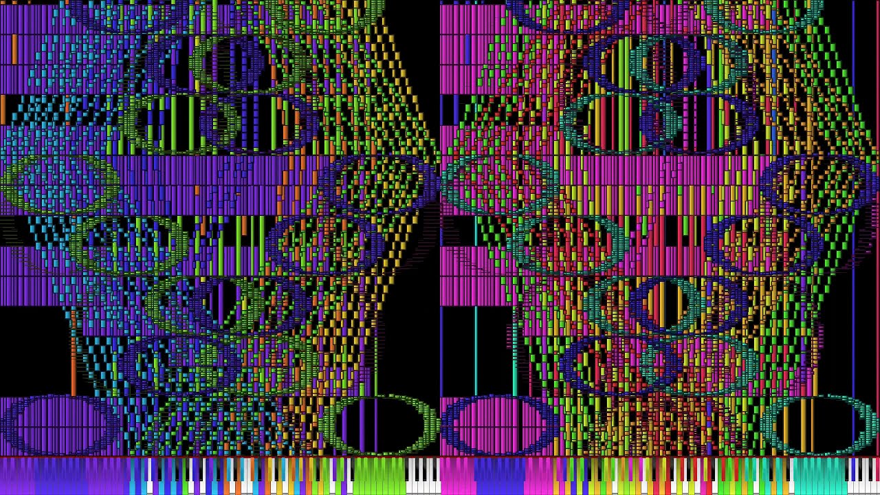 [BLACK MIDI] Tau the Song with 6.28318 Million Notes ~ HDSQ (But 256 keys)