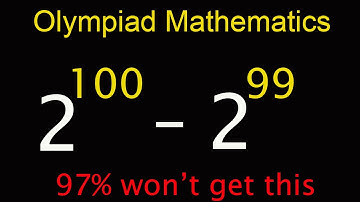 This Trick Is Just The Best | Beautiful Math Olympiad Question 2^100 - 2^99