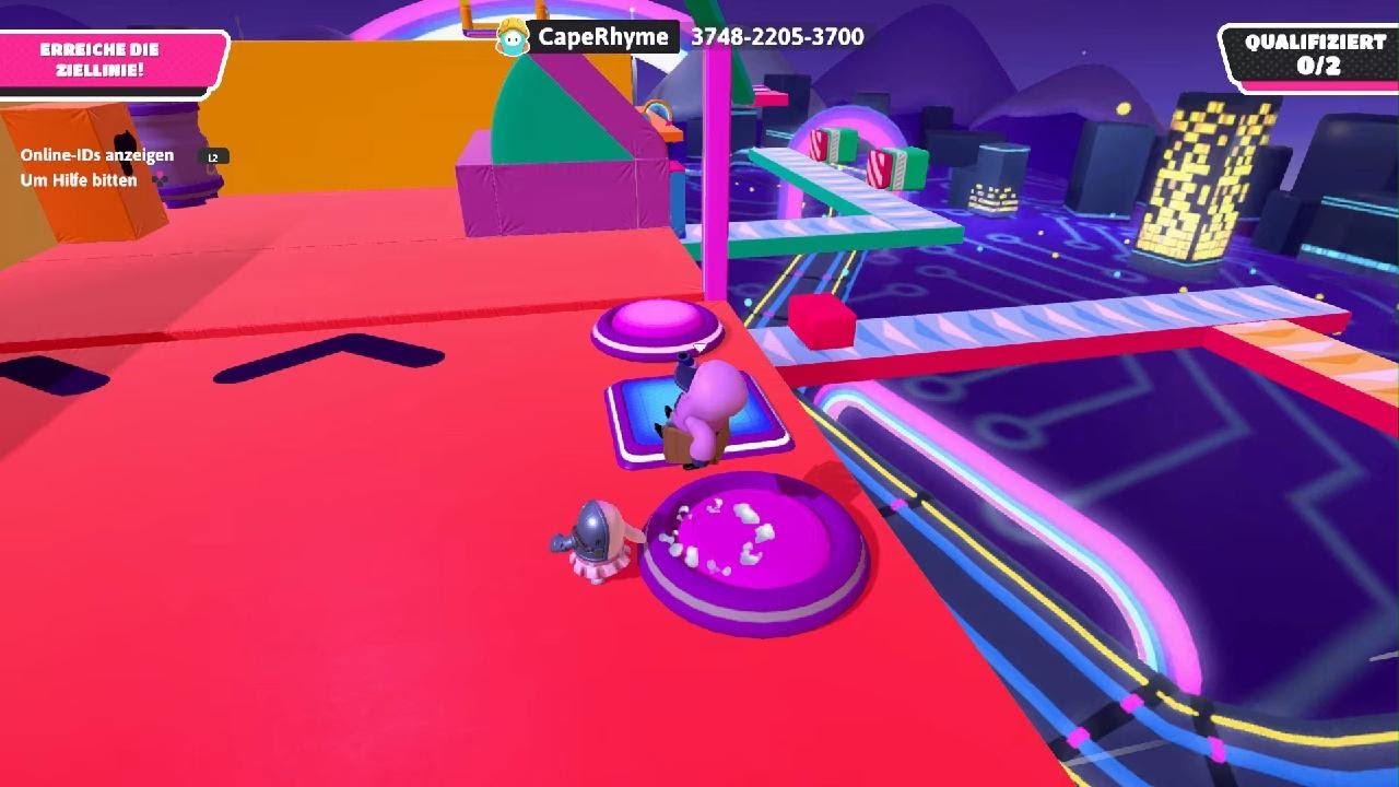 Nathalie erstmal LOST 🙈 PUSH AND RUN | Fall Guys | 2er Custom Lobby