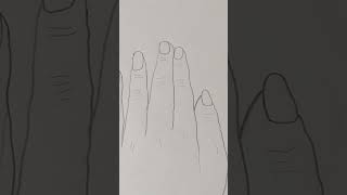 ✋ Hand Drawing | Simple Pencil Sketch #artshorts