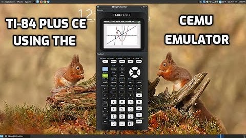 TI 84 Plus CE using the CEmu Emulator