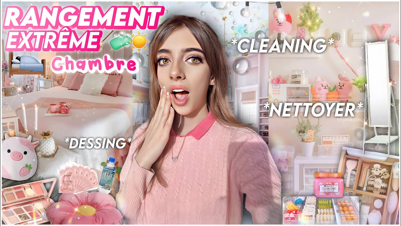 RANGEMENT EXTRÊME DE MA CHAMBRE *GRAND NETTOYAGE, VLOG* 🧼