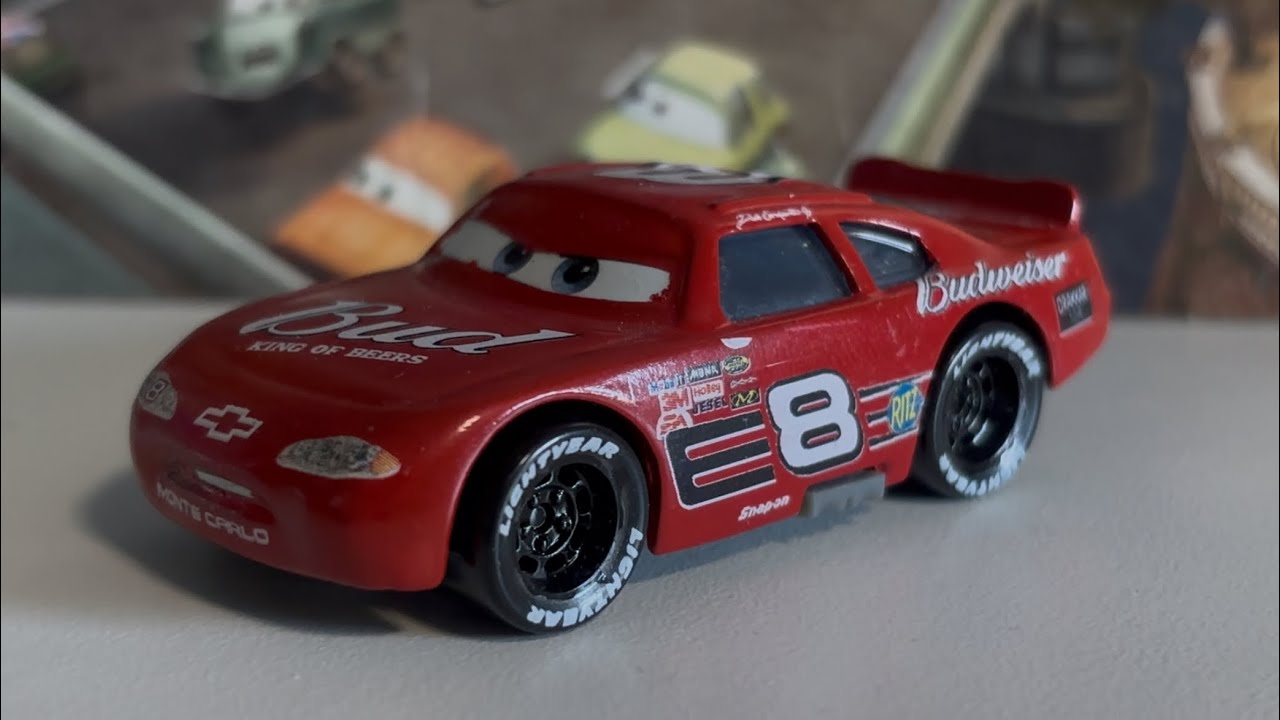 Mattel Disney Pixar Cars NASCAR Diecast - Дейл Эрнхардт младший Budweiser #8 Custom