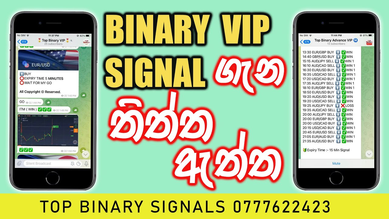 Binary Trading ගැන තිත්ත ඇත්තl Best Binary options trading signals Service l Telegram l Sinhala