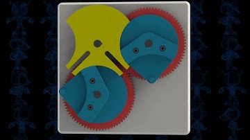 Reciprocating Dwell Time Geneva Mechanism 3D Model