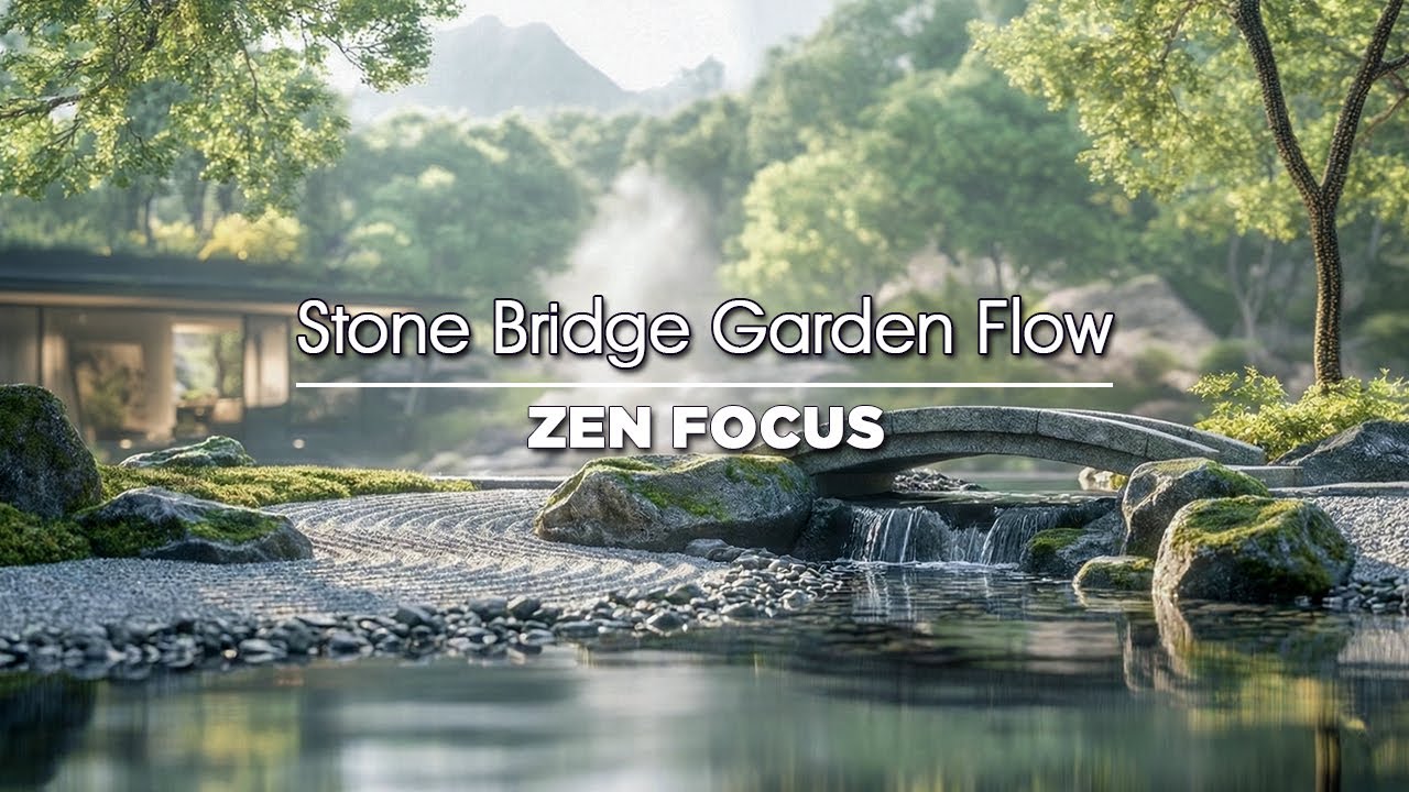 Watch Stone Bridge Garden Flow · Calm Water Reflection · Zen 3h | Calm Focus Music for Work, Study & Relax on YouTube Watch Stone Bridge Garden Flow · Calm Water Reflection · Zen 3h | Calm Focus Music for Work, Study & Relax on YouTube