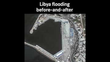 Devastating before-and-after Satellite images of Libya flooding destruction | AccuWeather