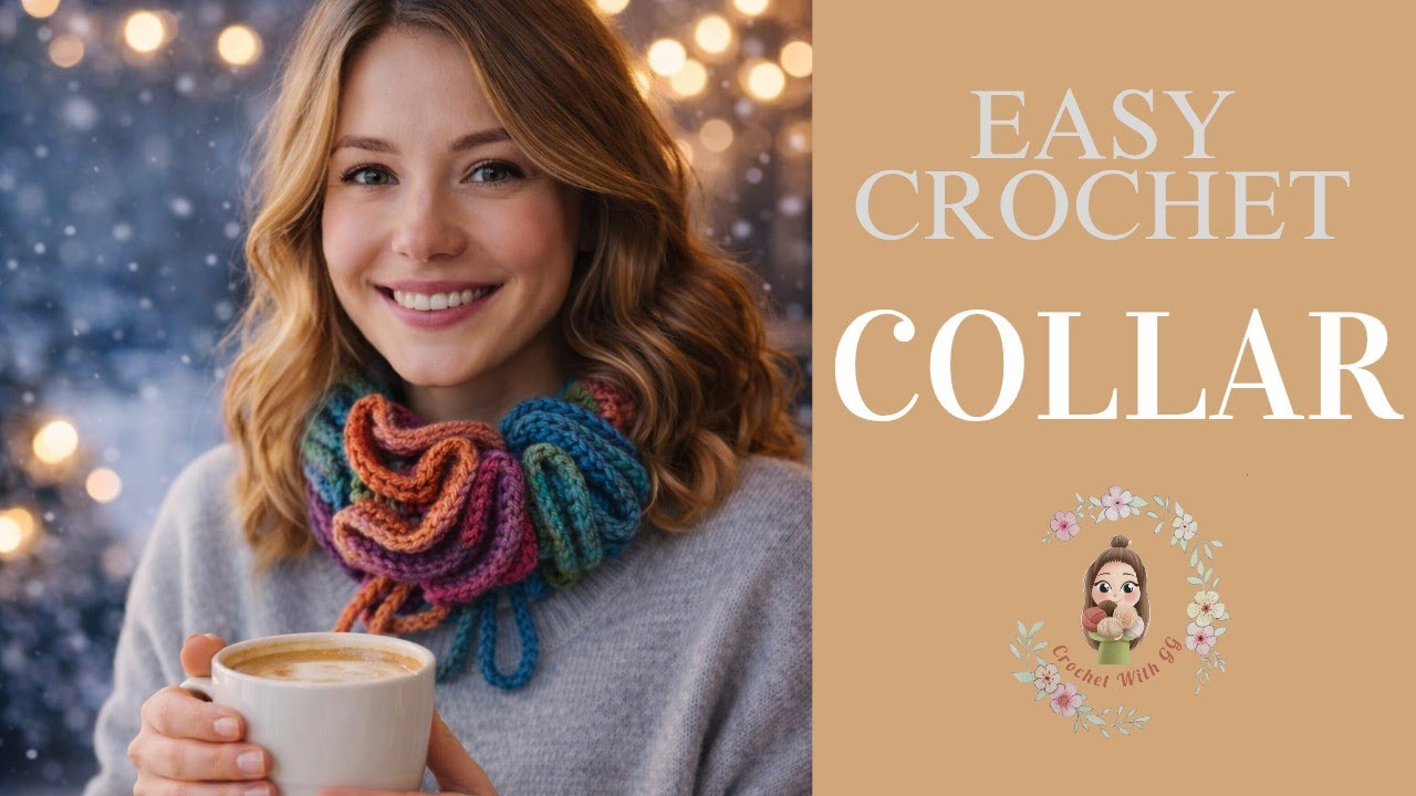 Easy Crochet Ruffle Collar | Beginner Friendly Tutorial - YouTube