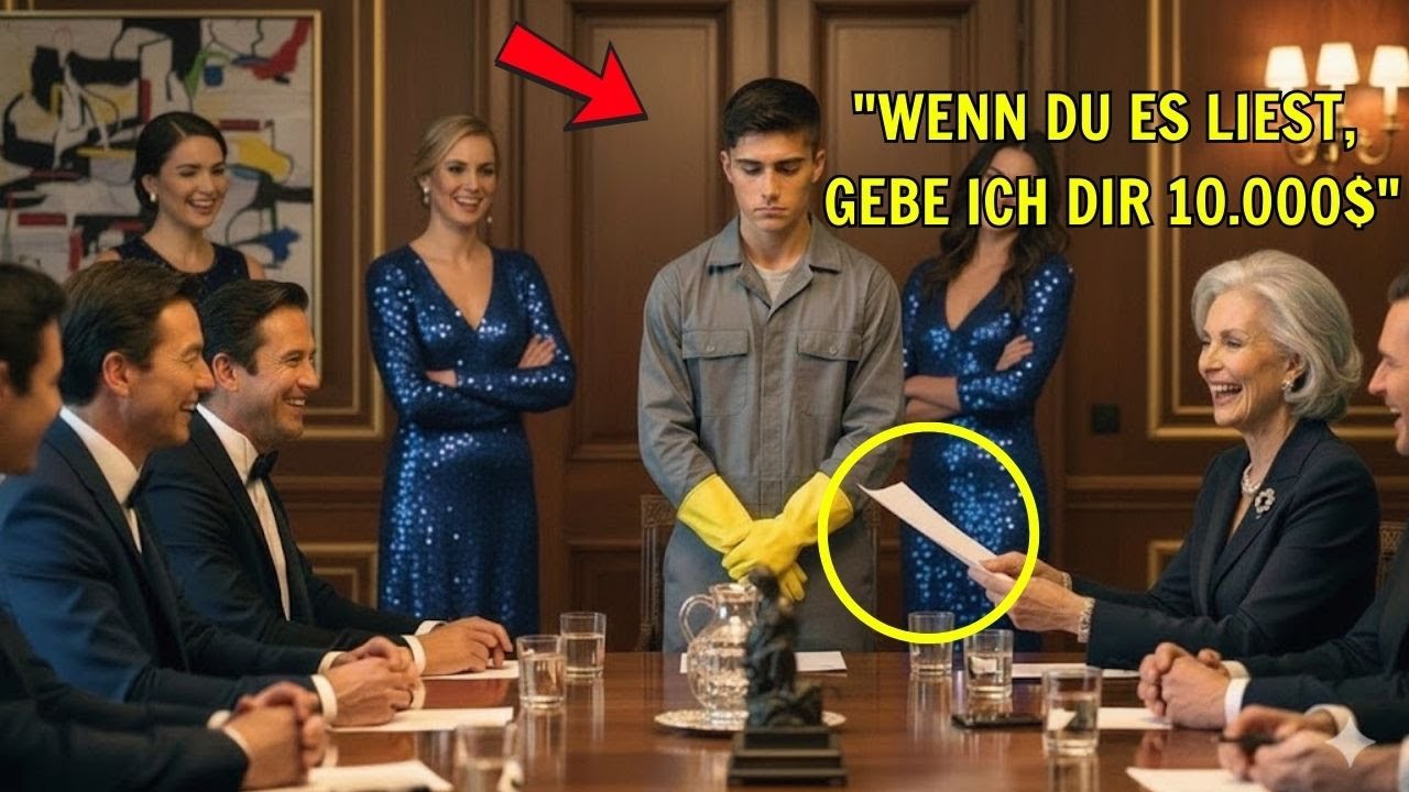 „Ich gebe dir 10.000 Dollar, wenn du DAS liest!“ — sie demütigte den Hausmeister… doch seine ...