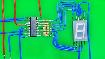 How to make Seven Segment Counter DIY Using IC 4511