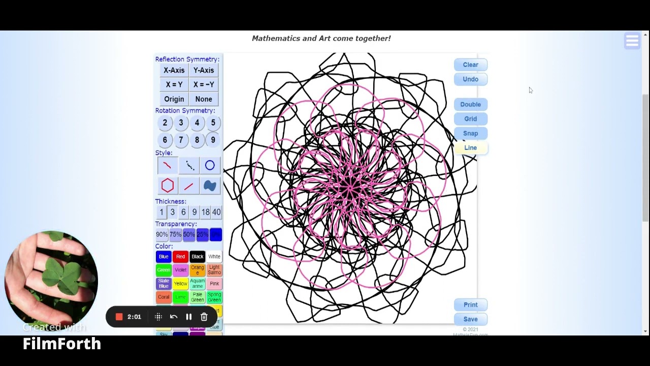 Symmetry Drawing Math Rotational Symmetry Artist
