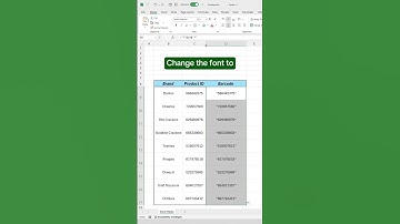 how to create barcodes in Excel.#excel #exceltips #spreadsheets #accounting #workhacks #corporate