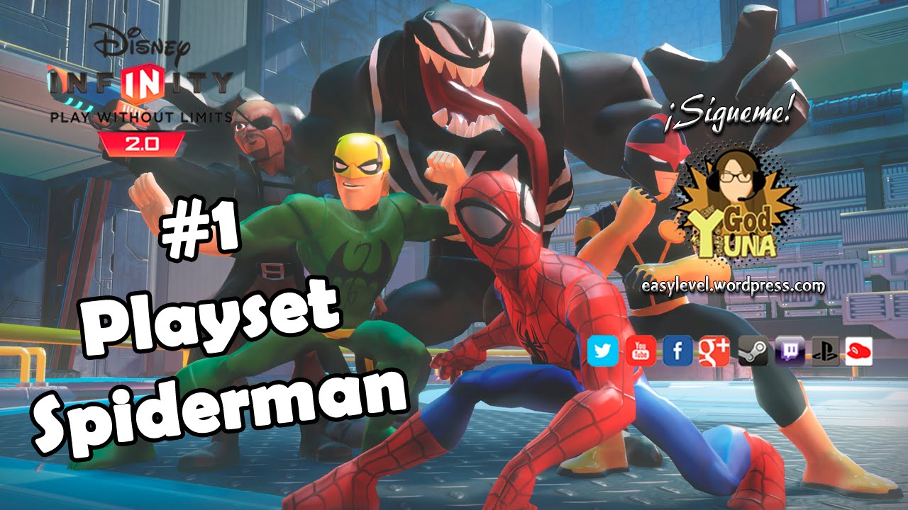 Disney Infinity 2.0 Spiderman Playset Parte 1 Español YouTube