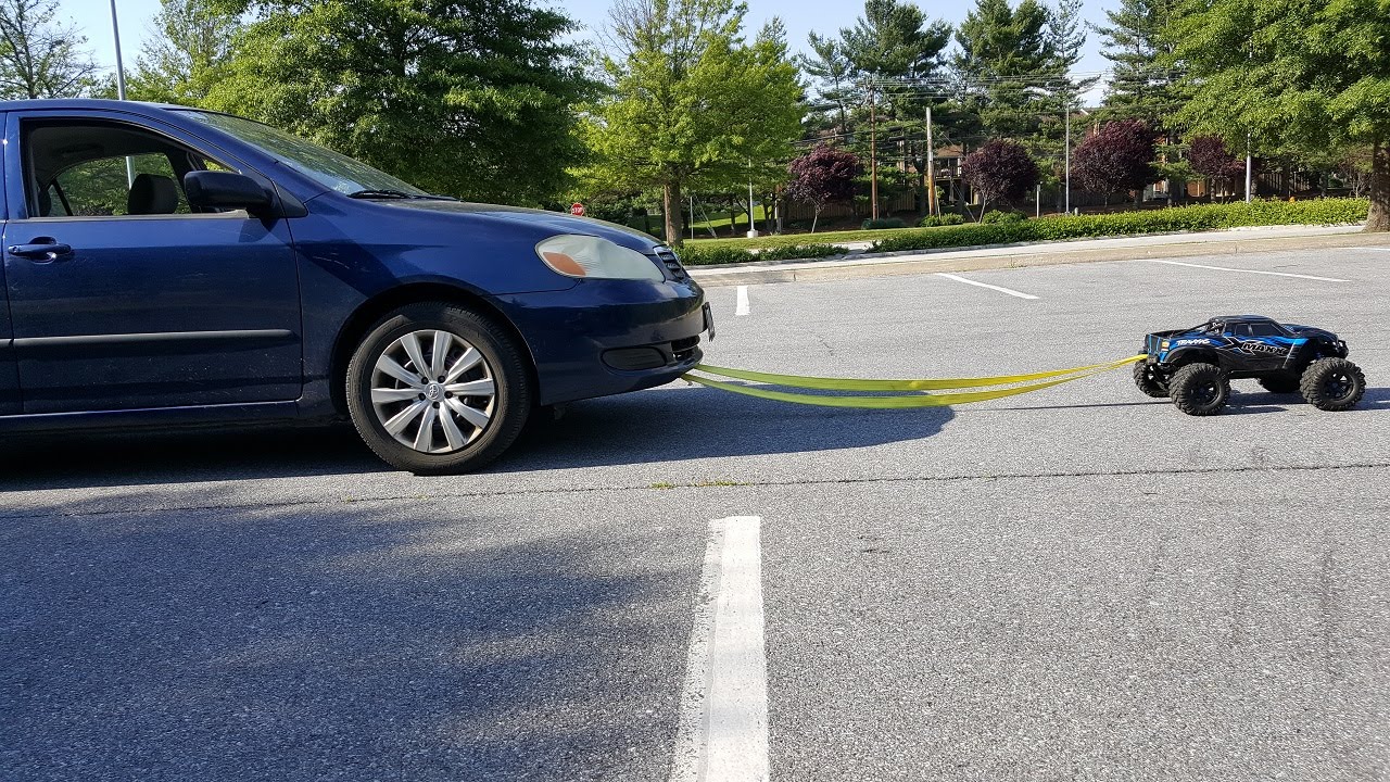 CAN THE X MAXX PULL THIS COROLLA YouTube