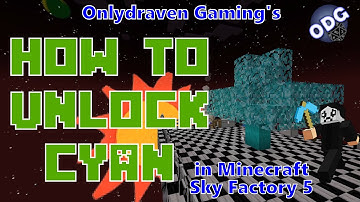 Minecraft - Sky Factory 5 - How to Unlock the Color Cyan