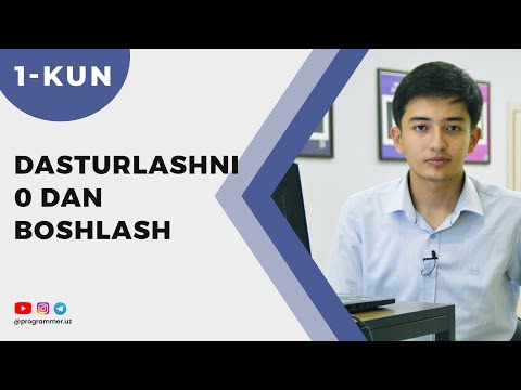 🔴 Dasturlashni 0 dan o'rganish - PHP Dasturlash tili - 1/21 KUN