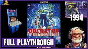 Alien vs. Predator Arcade (1994) Full Playthrough with Retro Achievements