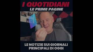 Robby Giusti - LE PRIME PAGINE DEI QUOTIDIANI