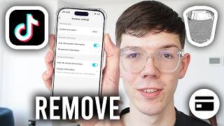 How To Remove Credit/Debit Card From TikTok - Tutorial