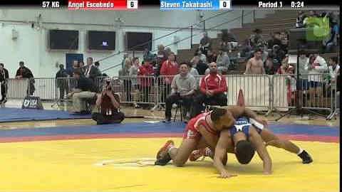 57 KG R16 - Angel Escobedo (NYAC) vs. Steven Takah...