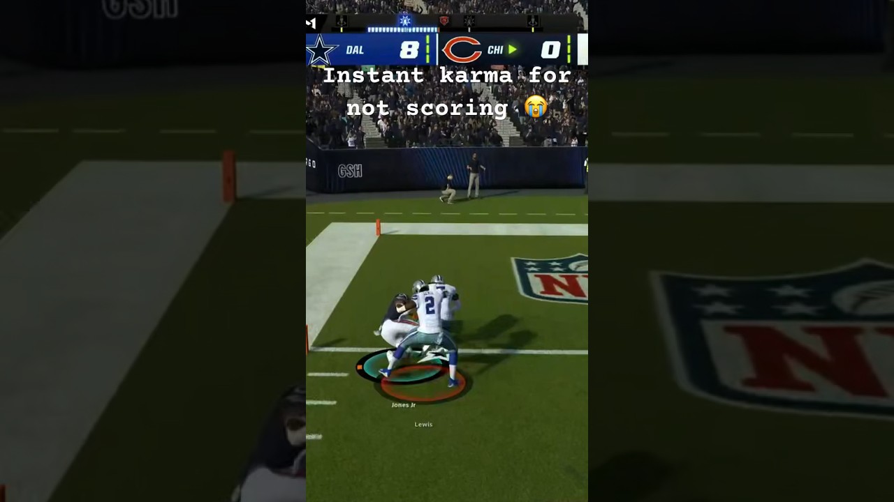 Instant karma for not scoring 😭 