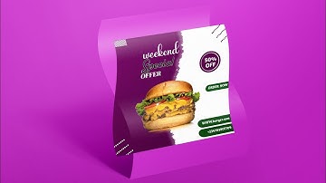 How To Create A Restaurant Burger Flyer In Pixellab With A Smartphone - Social Media Flyer