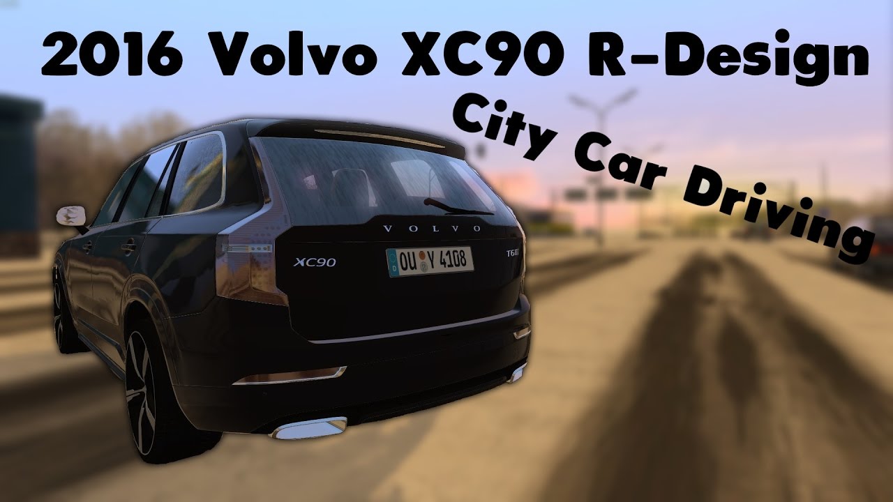 Volvo city car driving Volvo city car driving