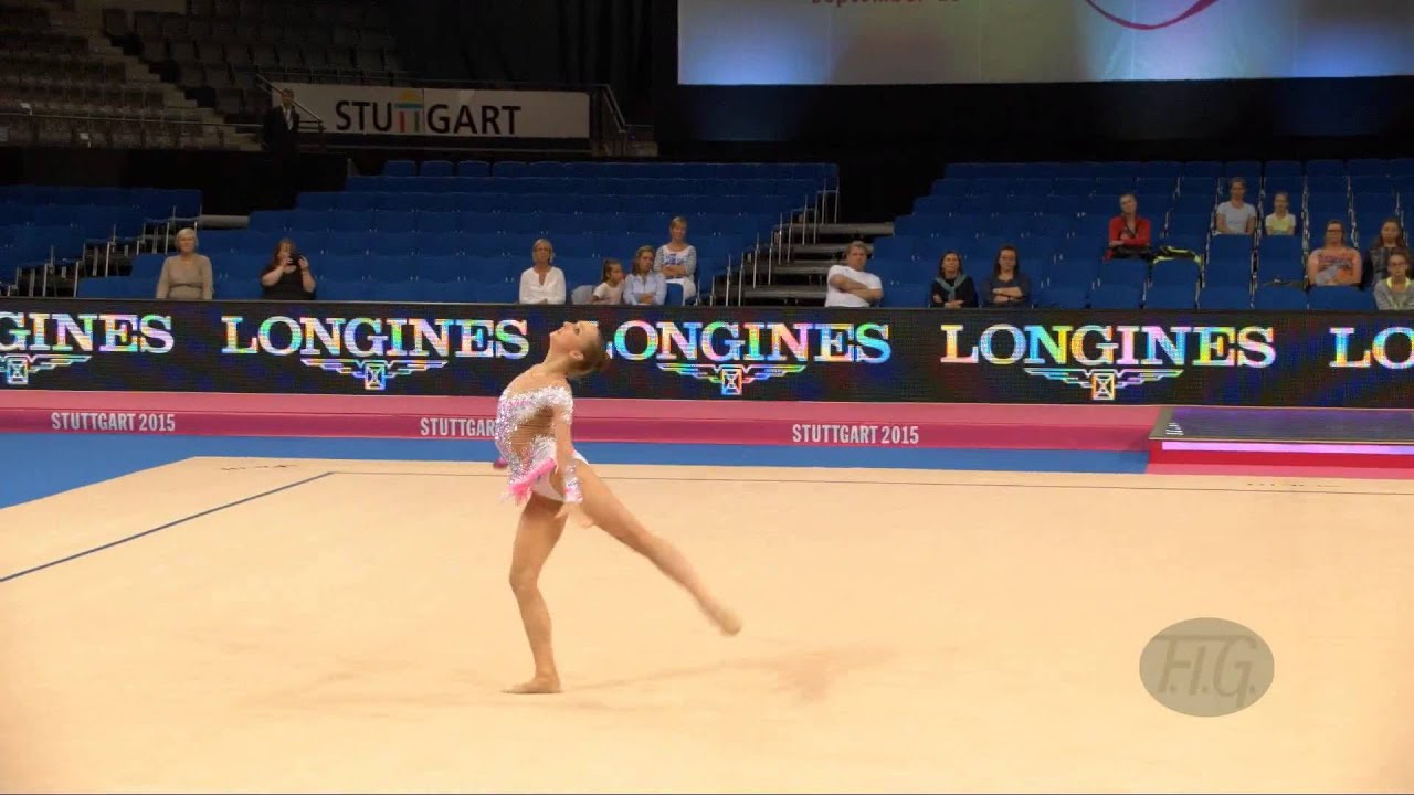 Marina DURUNDA (AZE) 2015 Rhythmic Worlds Stuttgart - Qualifications Clubs
