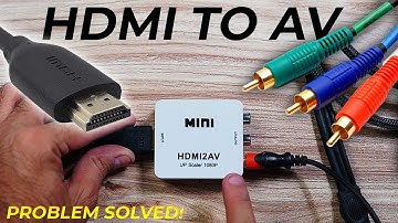 HDMI TO AV CONVERTER for NTSC and PAL | HDMI to analog convert | Best hdmi to av converter cctv