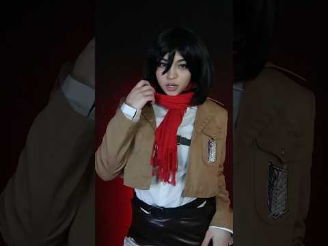 My first cosplay vs now #attackontitan #aot #mikasa