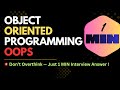Master OOP Concepts in Just 1 Minute | What & Why of Object-Oriented Programming | Interview Prep 🚀