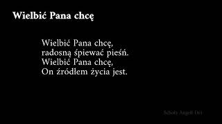 Video thumbnail of "Wielbić Pana chcę..."