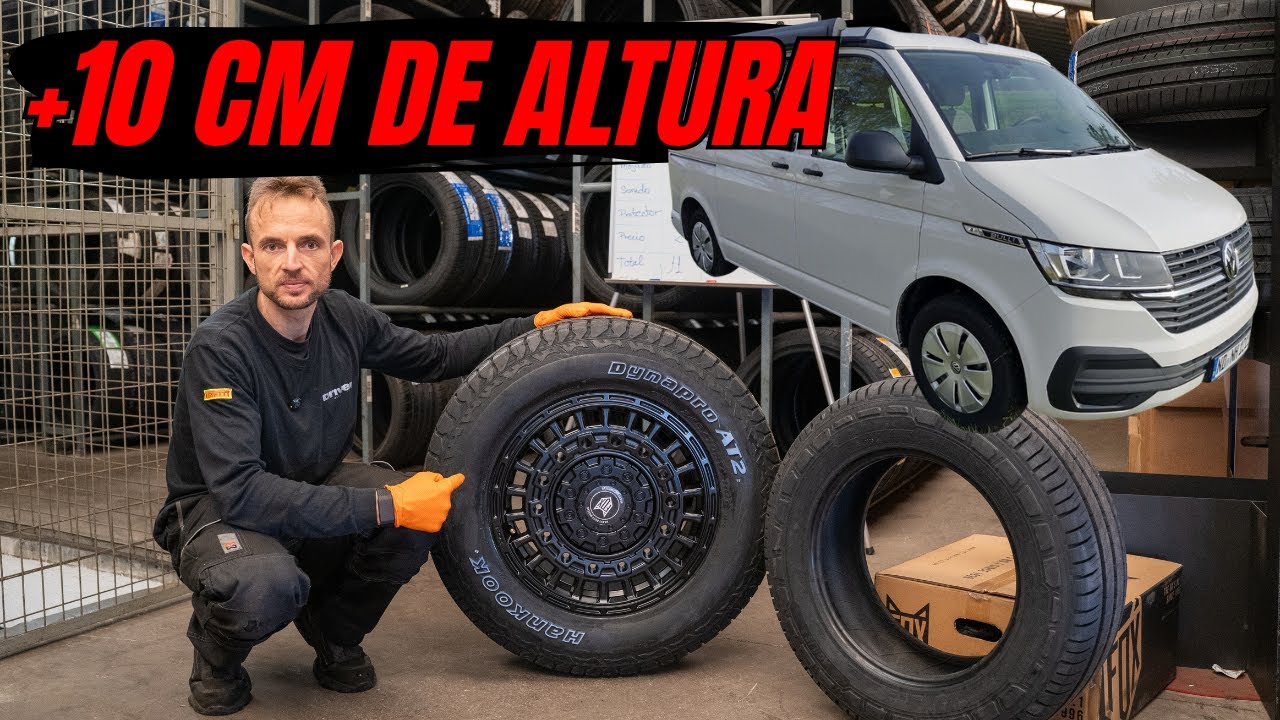 ¿Es FACIL poner LLANTAS y NEUMATICOS off road o 4x4 a furgonetas o camperizadas?