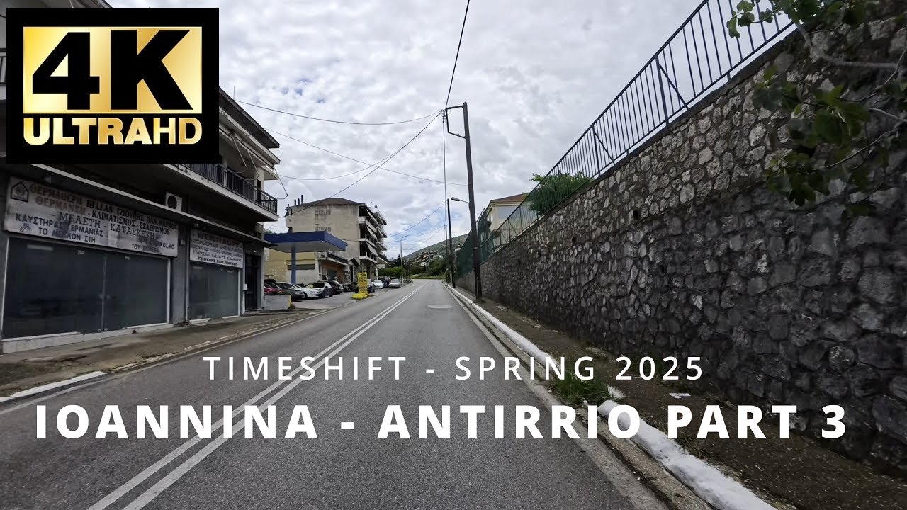 4K Timelapse | The Old Road Ioannina - Antirrio | Part 3 | Amfilochia - Agrinio | Spring 2025